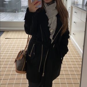 Michael Kors Wool-Blend Belted Coat